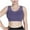 Purple, variant on Miluxas Women's Large Size High-strength Shockproof Sports Underwear Breathable Yoga Vest Fitness Running One-piece Fixed Cup Bra On Purple 10(XL)