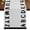 White, variant on Black Letters Burlap Cotton Table Runner 13x48 Inches Long, Modern Minimalist Style Beige Farmhouse Table Runners, Outdoor Dining Tablecloths Decor for Baby Shower/Party/Wedding