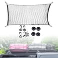 thumbnail image 3 of Car Cargo Net Car Rear Cargo Net Car Trunk Cargo Net Stretchable Universal Cargo Storage Net Storage Pouch for Vehicle Trucks SUV Car, 3 of 6