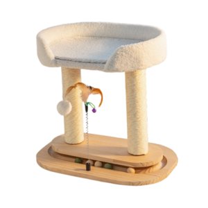 Tredstone Double Layers Kitten Grinding Claw with Ball fournit un temps de jeu engageant pour les petits chats grands Cat Tree Toy Repos