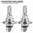 thumbnail image 5 of 2 X H4 9003 Hb2 6000k Super White Csp Led Headlight Bulb Kit, 5 of 5