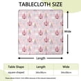 thumbnail image 2 of Princess Castle Cloud Pattern Square Fitted Tablecloth with Elastic Edge,Square Table Cover,Washable Elastic Table Cover for Home Kitchen Party Decor 34"x34", 2 of 6