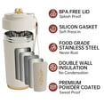 thumbnail image 2 of Rassunne 15oz Stainless Steel Leak-Proof Travel Mug, White, 1 Count, 2 of 8