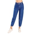 thumbnail image 1 of Mom jeans con elastico azul 3 jeanswest 8935i, 1 of 4