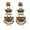Antique Gold, variant on Boho CZ Indian Dangle Drop Statement Earrings for Women Antique Silver Gold-Toned Bohemian Beaded Bell Tassel Dangling Stud Earring Lightweight Vintage Mexico Jhumka Jhumki Jewelry