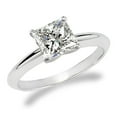 thumbnail image 1 of 2 Carat IGI Certified Princess Cut Lab Grown Diamond 14K Platinum Solitaire Engagement Ring Size 9 (G-H Color, VS2 Clarity), 1 of 4