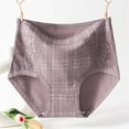thumbnail image 2 of Diufon Seamless Underwear for Women Midi Waist Full Coverage Brief Solid Color Breathable Panties, 2 of 3