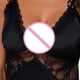 thumbnail image 4 of Camisón corto con tirantes y encaje para mujer, escote en V, ropa interior, lencería, 4 of 4