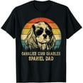 thumbnail image 2 of Vintage Cavalier King Charles Spaniel Dad Dog Father's Day T-Shirt, 2 of 3