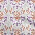thumbnail image 1 of oneOone Georgette Viscose Brown Fabric Asian Block Floral Sewing Material Print Fabric By The Yard 42 Inch Wide, 1 of 4