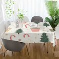 thumbnail image 3 of Yayeee Tablecloths 60" x 120" Rectangle Wrinkle Resistant Party Table Cover, Beige Christmas Cups, 3 of 8