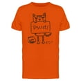 thumbnail image 1 of Psssst! Cat Witht Sign Tee Men's -Image by Shutterstock, 1 of 1