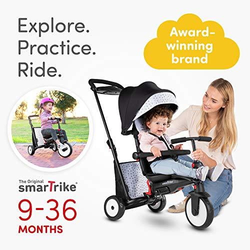 smarTrike Bunny Animal 7 in 1 Folding Kid Stroller Tricycle for 9