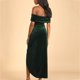 thumbnail image 4 of Vestido de terciopelo con un hombro al descubierto para mujer - Poliéster y spandex, elegante para la noche y la playa, 4 of 8