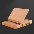 thumbnail image 3 of Abbracc Chevalet de Table en Bois Réglable, Étui de Rangement de Bureau en Bois Portable, Confortable et Portable à Transporter Chevalets de Dessin, 3 of 7
