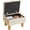 Beige, variant on Small Foot Stool Ottoman with Storage, Teddy Velvet Foot Rest with Wood Legs and Safety Hinge Flip Top, Bedside Step Stool Rectangle 16x12x9.5inch for Living Room Bedroom Teddy Brown YD-JD136B