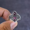 thumbnail image 2 of Natural Pink Rubilite Gemstone Handmade 925 Sterling Silver Ring Size 8, 2 of 4