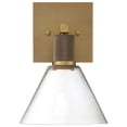 thumbnail image 7 of 63143LEDD-ABB/CLR Access Lighting Port Nine - 9W 1 LED Wall Sconce In Transitional Style-11.5 Inches Tall and 8 Inches Wide-Antique Brushed Brass, 7 of 7