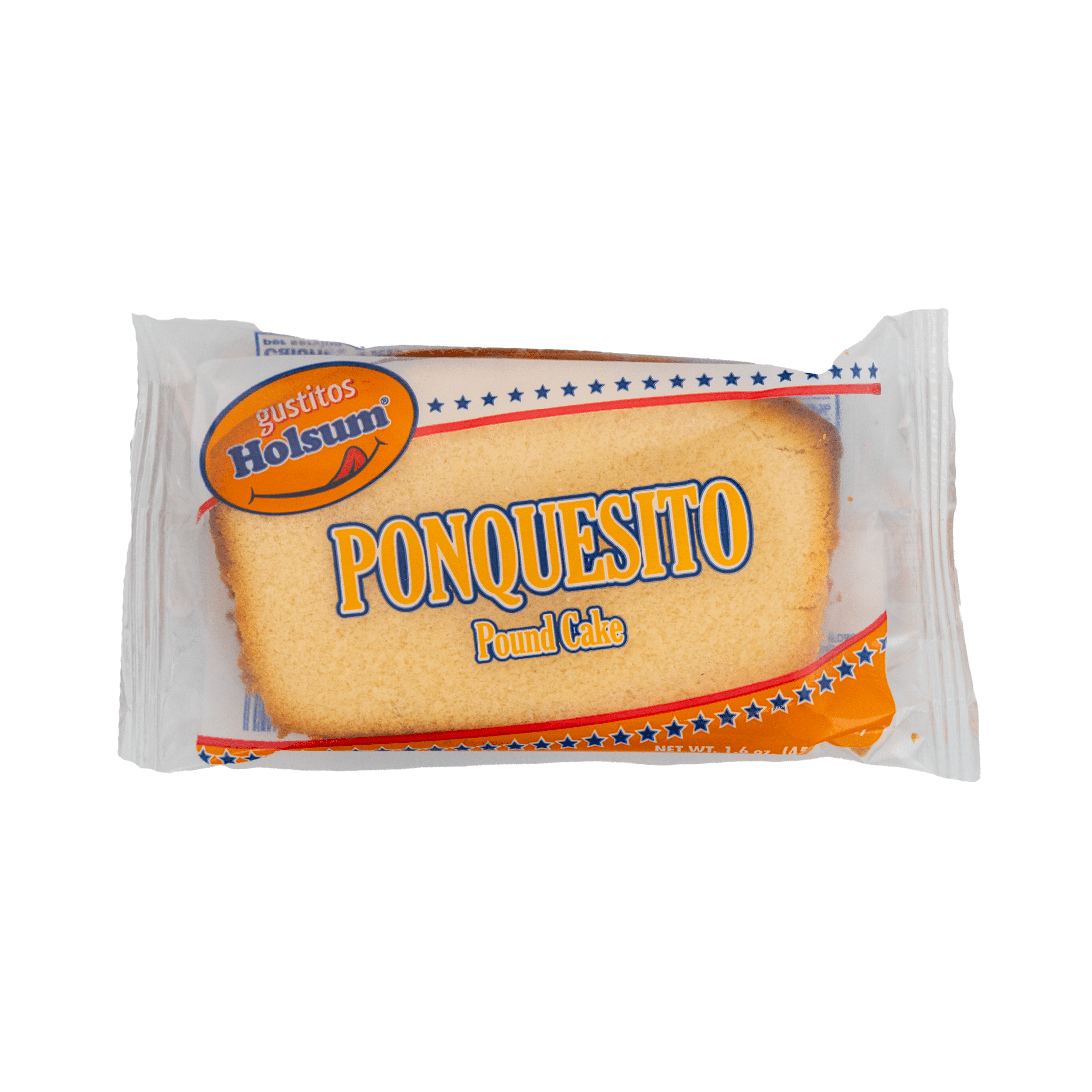 Holsum Regular Pound Cake, 1.6 oz, Shelf Stable, Single Snack