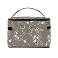 thumbnail image 3 of Yiaed Retro Bunny Print Makeup Bag Travel Cosmetic Bags for Women Girls Zipper Pouch Makeup Organizer, 3 of 4