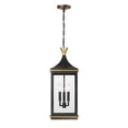 thumbnail image 3 of SIM-805-MK-TG Crystorama Lighting Simpson - 3 Light Outdoor Pendant-25 Inch Tall and 10 Inch Wide, 3 of 8