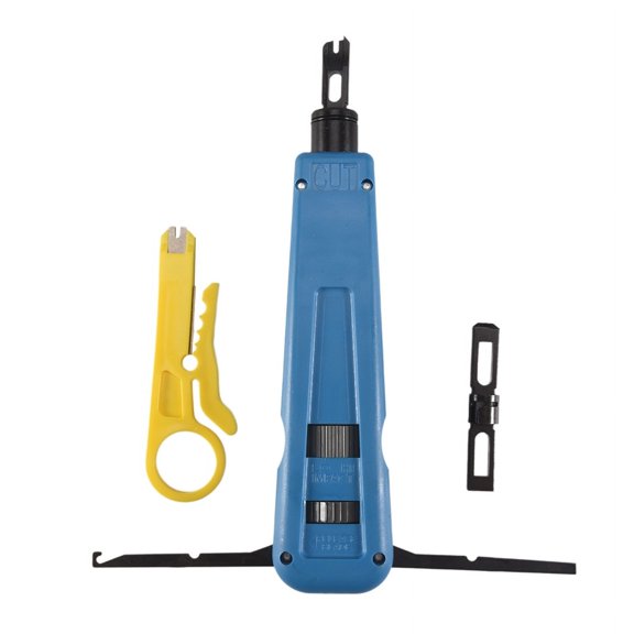 TOP! Punch Down Impact Tool With 110 And 66 Blades, Network Wire Cable Cat6/Cat5E Telephone Terminal Insertion Tools