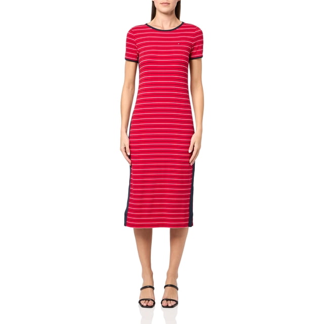 Vestido Tommy Hilfiger Soft Everyday Sport Scarlet XS para mujer