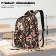 thumbnail image 7 of DISNIMO Floral Print 17 Inch School Backpack for Boys Girls, Sturdy Lightweight Kids Bookbag with Adjustable Padded Straps for Daily Use Travel, 7 of 7