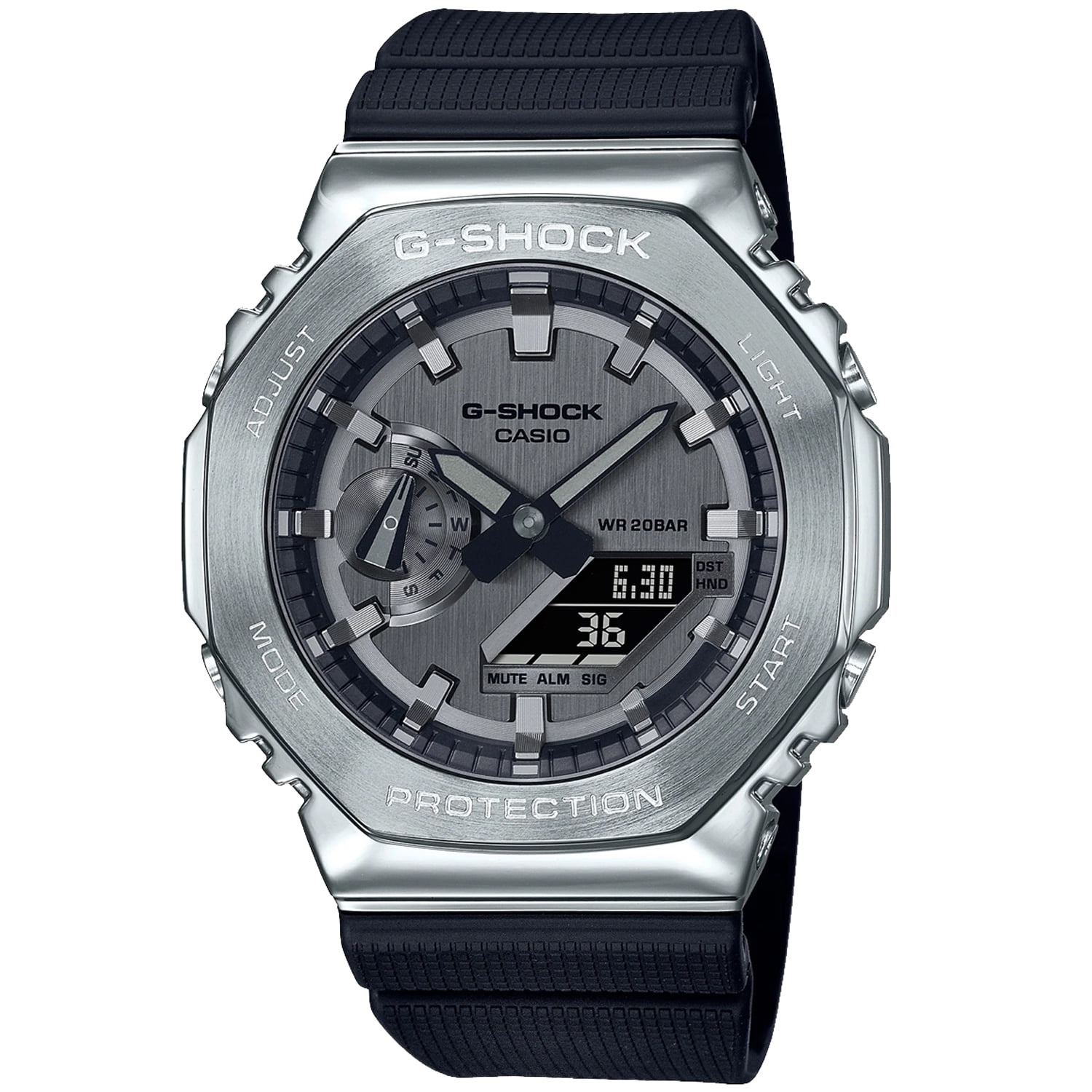 Casio Oak G-shock Men's Watch Metal Covered Gm2100b-4 GM-2100B-4A