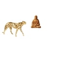 thumbnail image 1 of Escultura de de corazón dorado, figura decorativa de mesa, estatua de Jesús , centro de mesa para oficina, hogar, dormitorio, pasillo,, 1 of 8