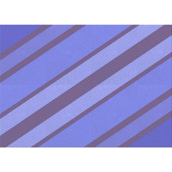 Ahgly Company Indoor Rectangle Patterned Slate Blue Area Rugs, 8' x 12'
