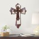 thumbnail image 5 of Cruz de madera para pared | Arte religioso artesanal para pared | Decoración de Pascua para el hogar | Decoración espiritual para iglesia | Cruz de madera maciza para pared | Regalo cristiano, 5 of 5