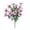 C, variant on Fareti Realistic Faux Pansy Flower Stem with Eucalyptus Leaves, Lifelike Decorative Plant for Home Office Wedding Display, 13.8x5.9 Inch