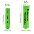 thumbnail image 2 of 8pcs Alkaline Rechargeable Battery AA-AAA 1.5V 3000mAh Rechargeable Alkaline Toy Battery Long-lasting Battery Environmentally Friendly Battery Reusable Battery, 2 of 5