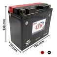 thumbnail image 2 of Lth T12B-Bs 12V 10Ah 150 Cca Bci para Moto, 2 of 5