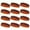 Dark Orange / Blue / Dark Orange, variant on COUVER Stripe Sweat Headbands for Workout, Event, Party Favor, Regular, 12PCS Bulk Set, Green/Yellow/Green
