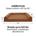 thumbnail image 2 of Furhaven Cama de gel refrescante para perros grandes con refuerzos extraíbles y funda lavable, para perros de hasta 125 libras - Sofá acolchado - Marrón tostado, Jumbo Plus/XXL, 2 of 5