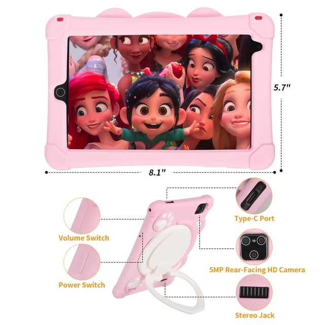 Tableta infantil HeavenBird 8 pulgadas Android 10 32 GB RAM 2 GB