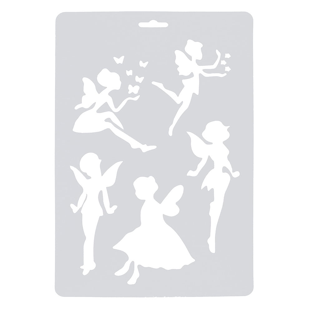 Soft Plastic Reusable Template Stencil Spray Paint Mold Wall Furniture