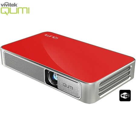 Vivitek Qumi Q3 Plus 500 Lumen Ultra HD 720p Pocket DLP Projector with Wi-Fi Red - (Certified