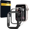 thumbnail image 1 of Ailun Funda protectora de pantalla para Apple Watch Series 9, 8 y 7 [41 mm], carcasa rígida ultrafina de PC con protector de pantalla de vidrio templado incorporado para iWatch, cubierta a prueba de g, 1 of 4