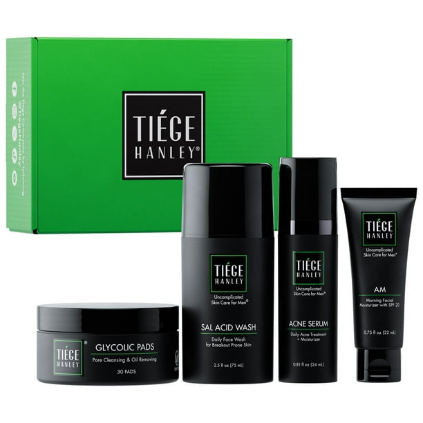 Sistema de tratamiento del acné Tiege Hanley TiegeClear Level 2 para hombres