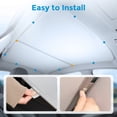 thumbnail image 2 of Tsumbay Sunshade Roof Window Insulation UV Rays Protection, Sun Shade for Tesla Model Y Heat Blocking Shades 2020-2025, Upgrade 3-Gen Nano Ice-Crystal Coatings，Never Sag，Tesla Interior Gray, 2 of 6