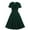 Green, variant on Bigersell Dresses for Wedding Guest Women's Short Sleeve Round-Neck Retro High Waist Dress Wedding Guest Dresses for Female Regular Midi Dresses, Style 25655, Green L