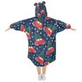 thumbnail image 2 of joogoo Wearable Blanket Hoodie for Christmas Tree on Car Oversized Sherpa Hooded 3-14 YR M, 2 of 7