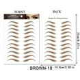 thumbnail image 3 of Xihbxyly Pegatinas para Cejas, Parches de Tatuajes Impermeables Simulados, Solución de Belleza Temporal Ecológica, Perfectas para Cejas Dispersas o Irregulares, Realzan Los Rasgos Faciales, Ideales p, 3 of 3