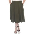 thumbnail image 1 of White Mark Jupe Midi Évasée Tasmin pour Femmes, 1 of 6