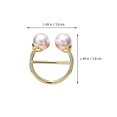 thumbnail image 2 of 2Pcs Simple Design Fashion Multifunctional Clothes Hemline Scarf Buckles, 2 of 8