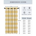 thumbnail image 6 of Pastoral Style Thermal Insulated Blackout Curtains for Bedroom 45 Length Yellow Lattice Room Darkening Curtain 1 Panel Grommet Window Curtain Drape for Living Room Nursery Room, 6 of 7