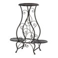 thumbnail image 1 of Home Locomotion  Hourglass Iron Plant Stand For Three Plants, 1 of 1